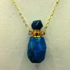 Pendentif fiole à parfum en apatite