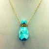 Pendentif fiole à parfum en turquoise