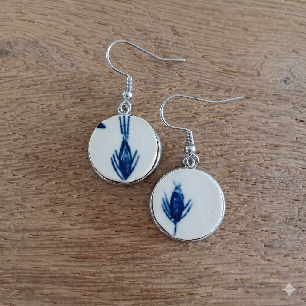 Boucles d'oreilles "réparation intérieure"