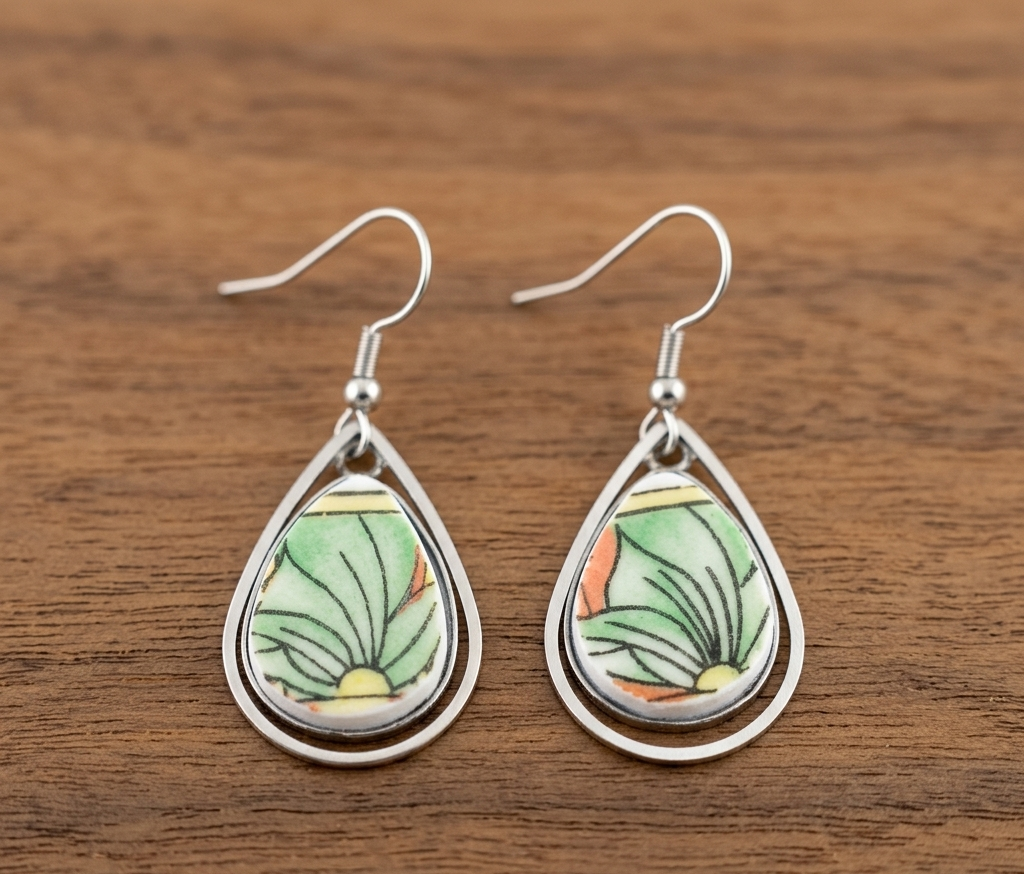 Boucles d'oreilles "morceaux d'histoire"