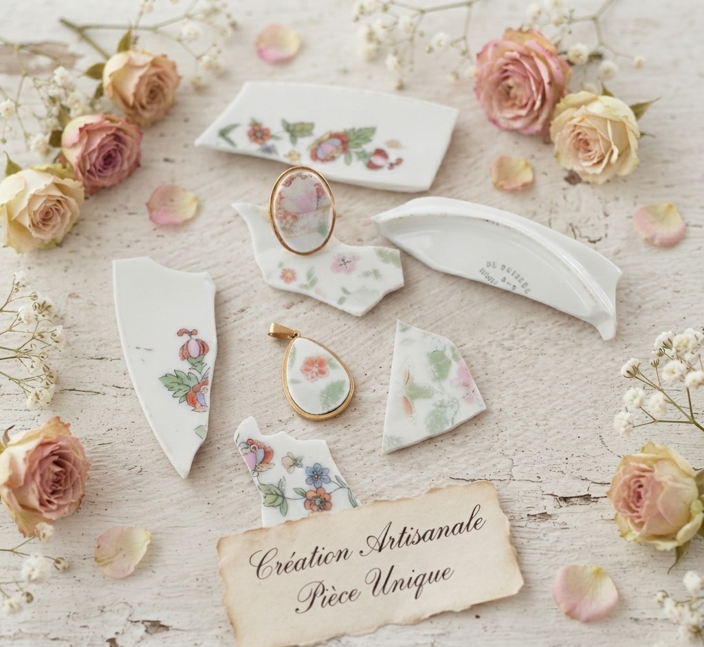 Pendentif "Porcelaine d'antan" – Image 2