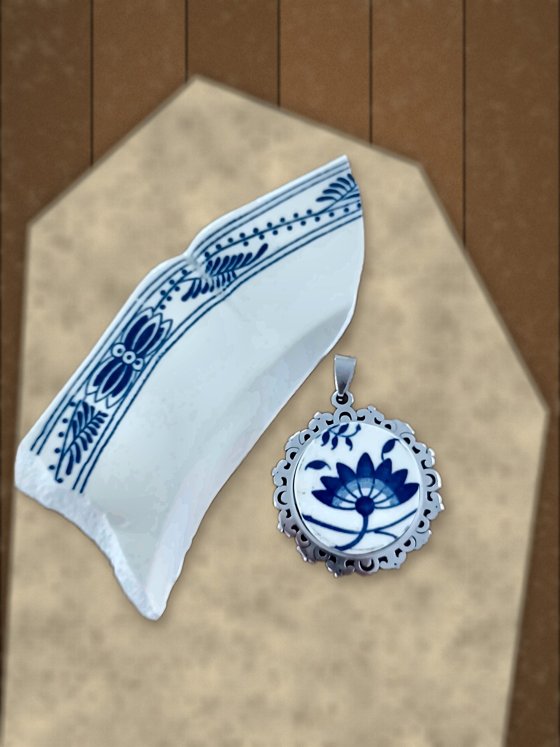 Pendentif "Fleur d'azur" – Image 2