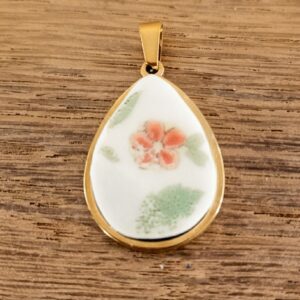 Pendentif "Porcelaine d'antan"