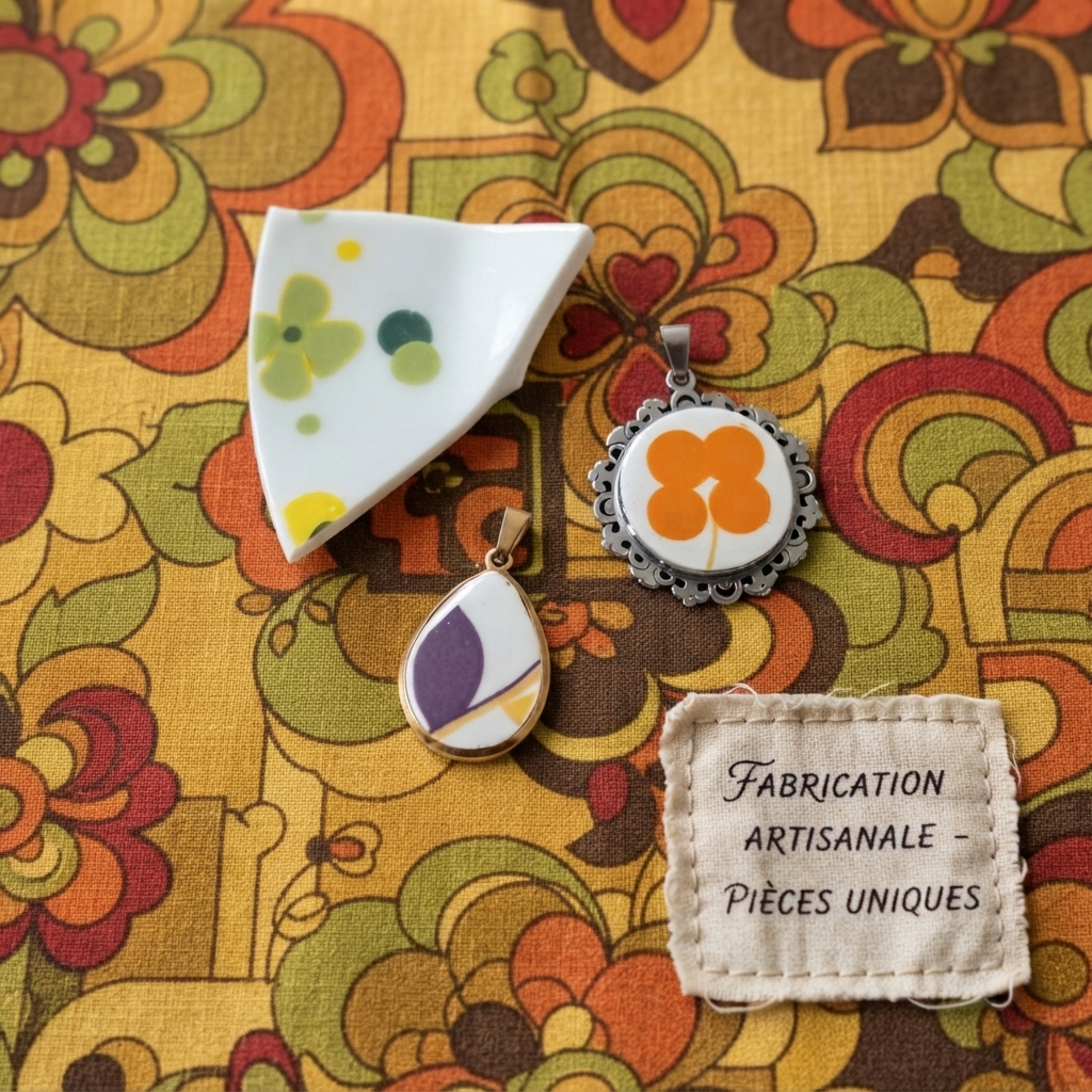 Pendentif "Prisme floral" – Image 2